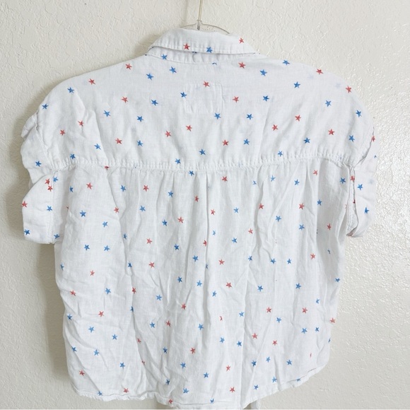 Rails Amelie Tie Front Shirt white size M - Picture 9 of 12